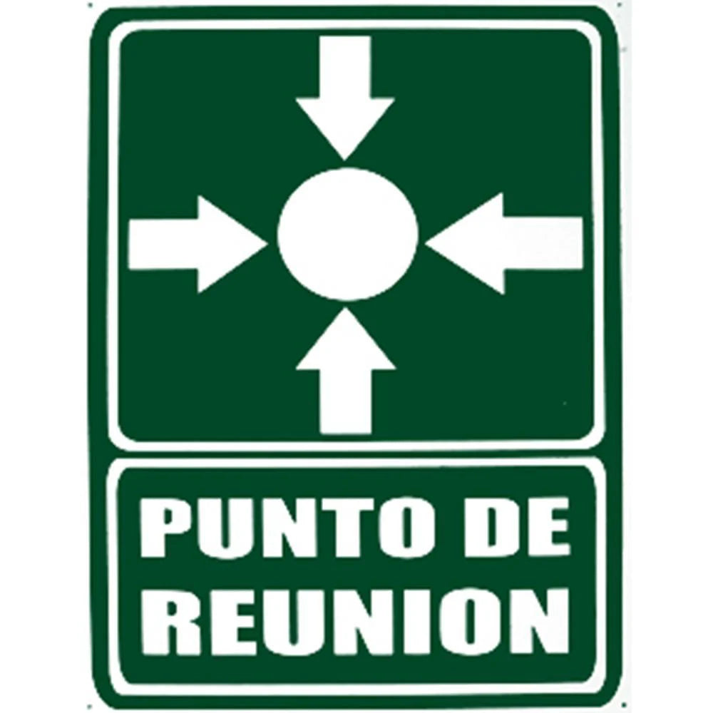 Cartel "Punto de reunión"