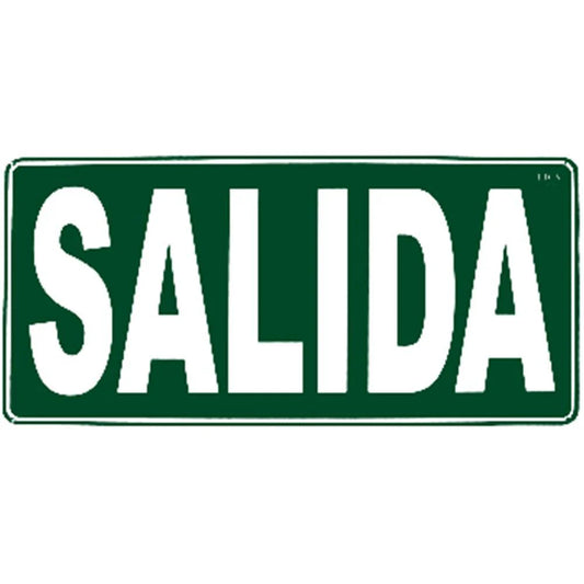 Cartel "Salida"