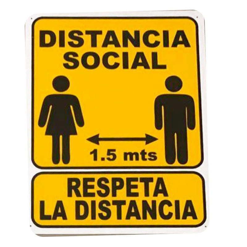 Cartel "Distancia Social" LICA