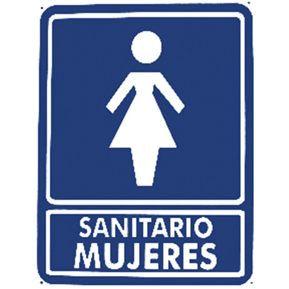 Cartel "Sanitario mujeres"