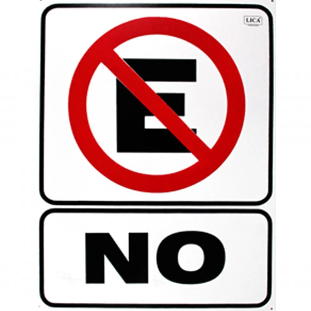 Cartel "No estacionarse"