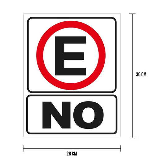 Cartel "No estacionarse"