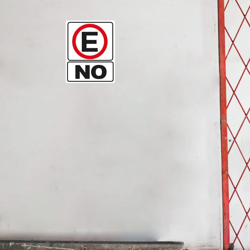 Cartel "No estacionarse"