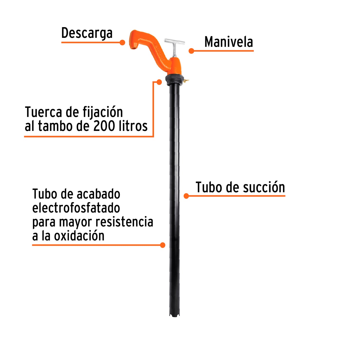 16853  BOMEX-35 Bomba extractora de solventes con manija tipo "T", Truper