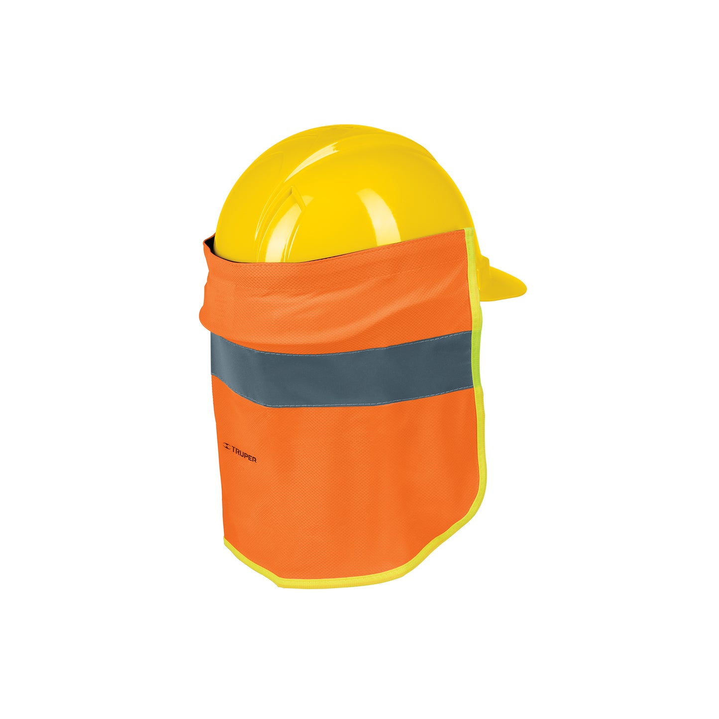 12355 Cubrenuca para casco, naranja con reflejante, Truper