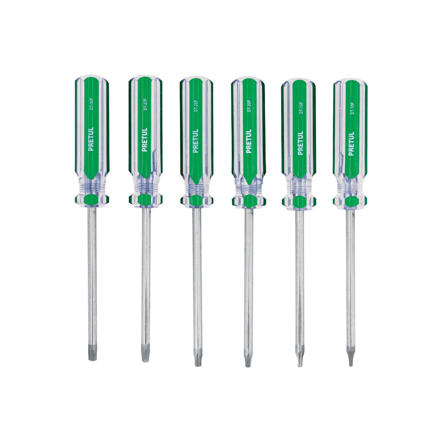 27192 DT-6P Juego de 6 desarmadores Torx mango de PVC, Pretul