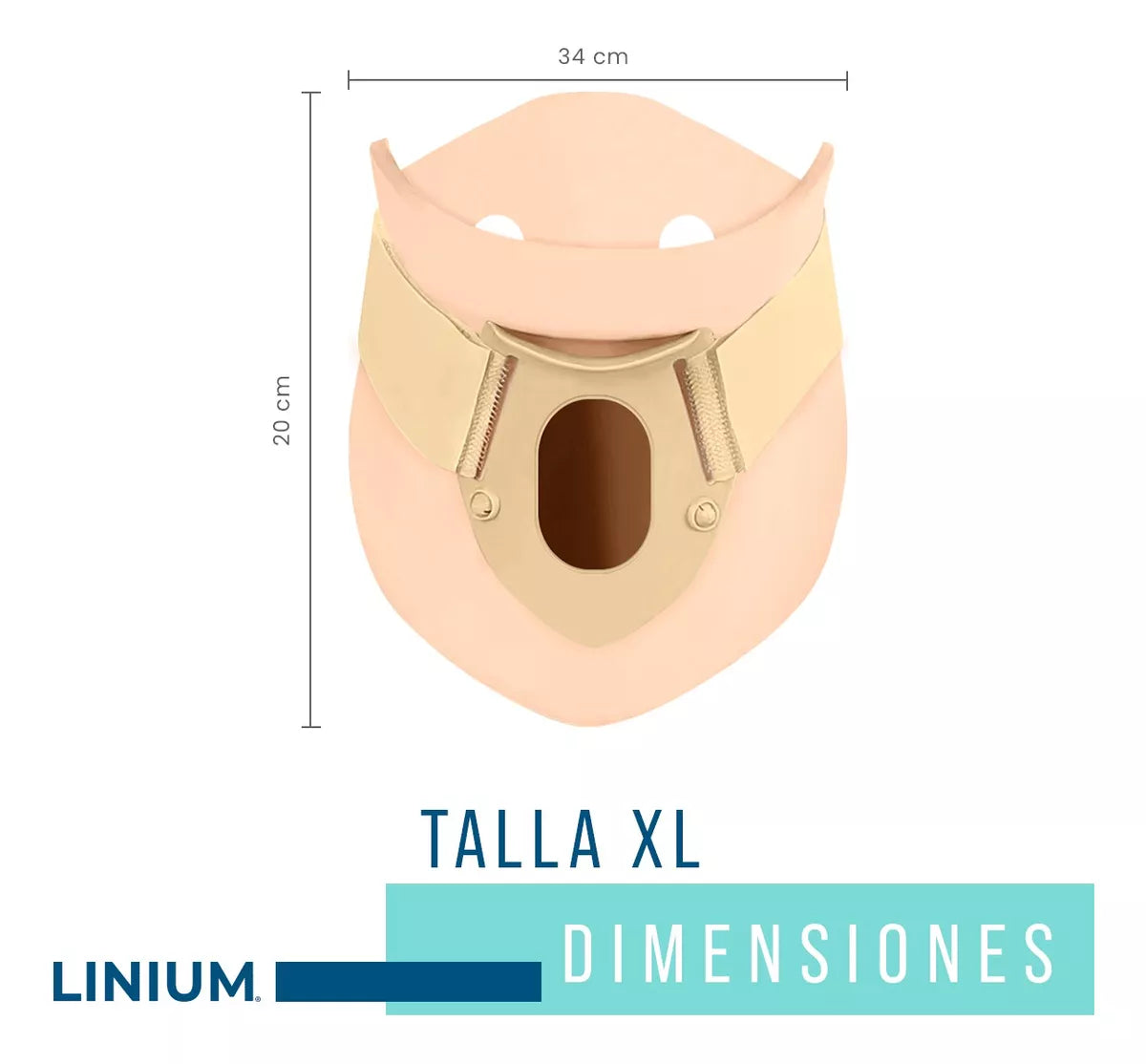 CCERVICAL Collarin Rigido Cuello Cervical Linium Ortopedico Ajustable