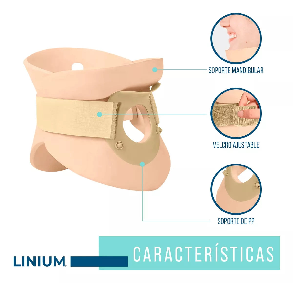 CCERVICAL Collarin Rigido Cuello Cervical Linium Ortopedico Ajustable