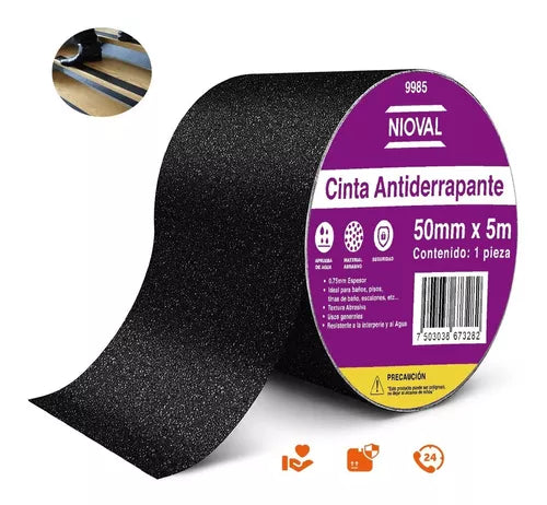 9985 Cinta Antiderrapante Gruesa Y Resistente 2" 50,8 MM X 5 M