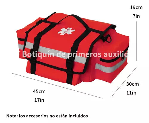 bld-208 MOCHILA Primeros Auxilios Y Emergencia P/exterior, Rojo