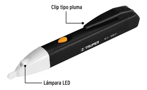 102141 PROVO-2 Probador de tensión sin contacto tipo pluma, Truper