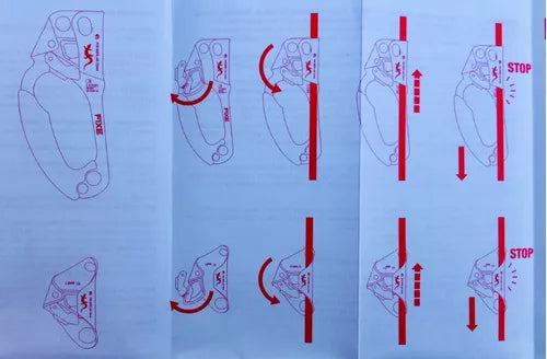 679D Bloqueador Fixe Puño Ascensor Espeleología Montaña Escalada