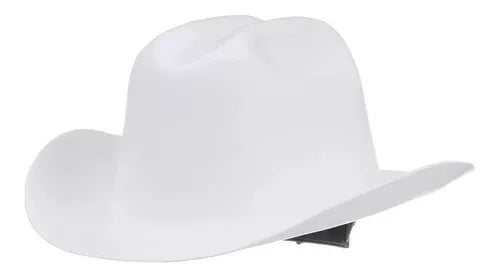 19500 Casco Sombrero BLANCO Western Con Suspensión Matraca De 4 Pts.