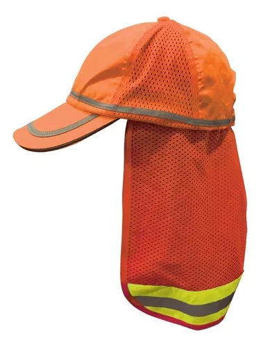 SR1039C Gorra De Seguridad Alta Visibilidad Con Cubrenuca