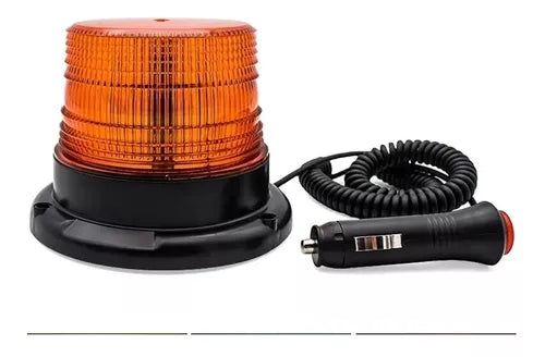 HGMX-TL-165 ME TORRETA NARANJA CON CONECTOR A TABLERO  12~24v Estrobo C/iman 16w 12 Leds