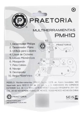 Multiherramientas Marca Preatoria 10 En 1