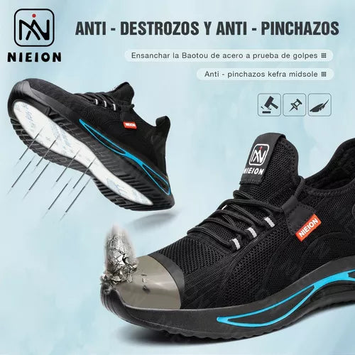 Zapatos De Seguridad Tenis De Fibra Transpirables Nieion BAJO PEDIDO