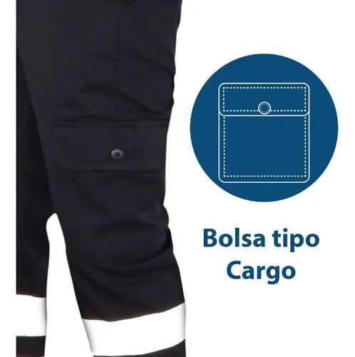 PANT-REF-NG Pantalón policía con reflejantes de alta visibilidad