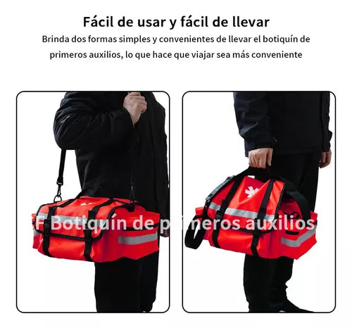 bld-208 MOCHILA Primeros Auxilios Y Emergencia P/exterior, Rojo