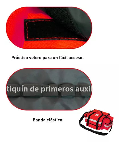 bld-208 MOCHILA Primeros Auxilios Y Emergencia P/exterior, Rojo