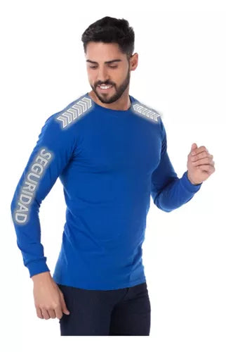 XIAZ.9 Playera Con Reflejante Para Supervisor De Seguridad LETRAS EN BRAZO (PERSONALIZABLE)