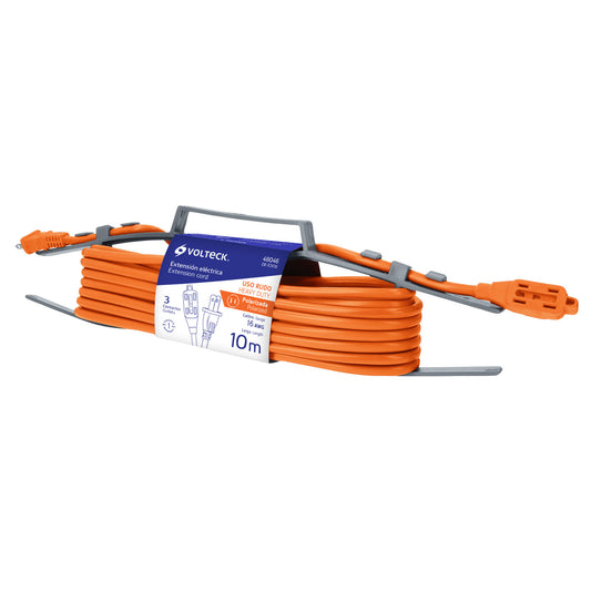 48046 Extensión eléctrica de uso rudo 10 m 2x16 AWG, Volteck