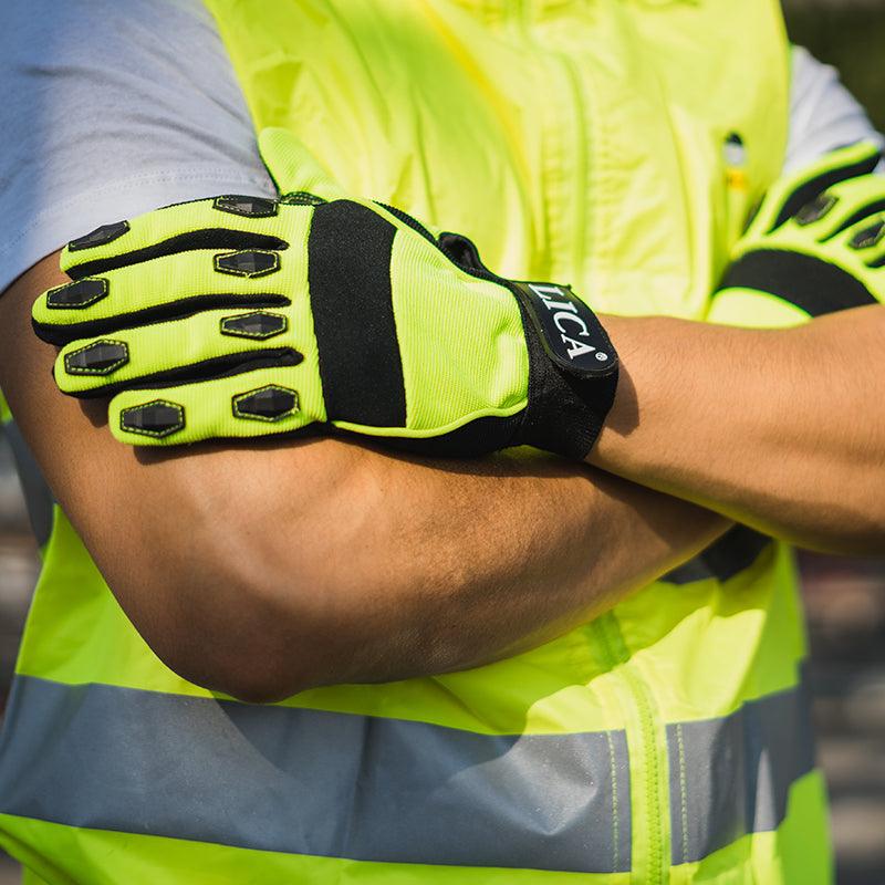 Guante de alta visibilidad modelo GL-HIGHVIS marca LICA