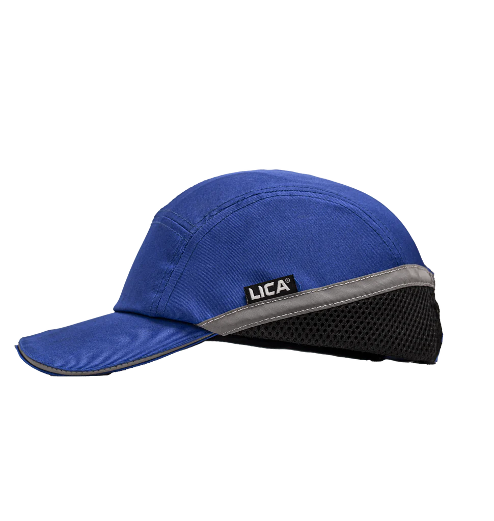 Gorra Semi seguridad antigolpes con luz LED integrada