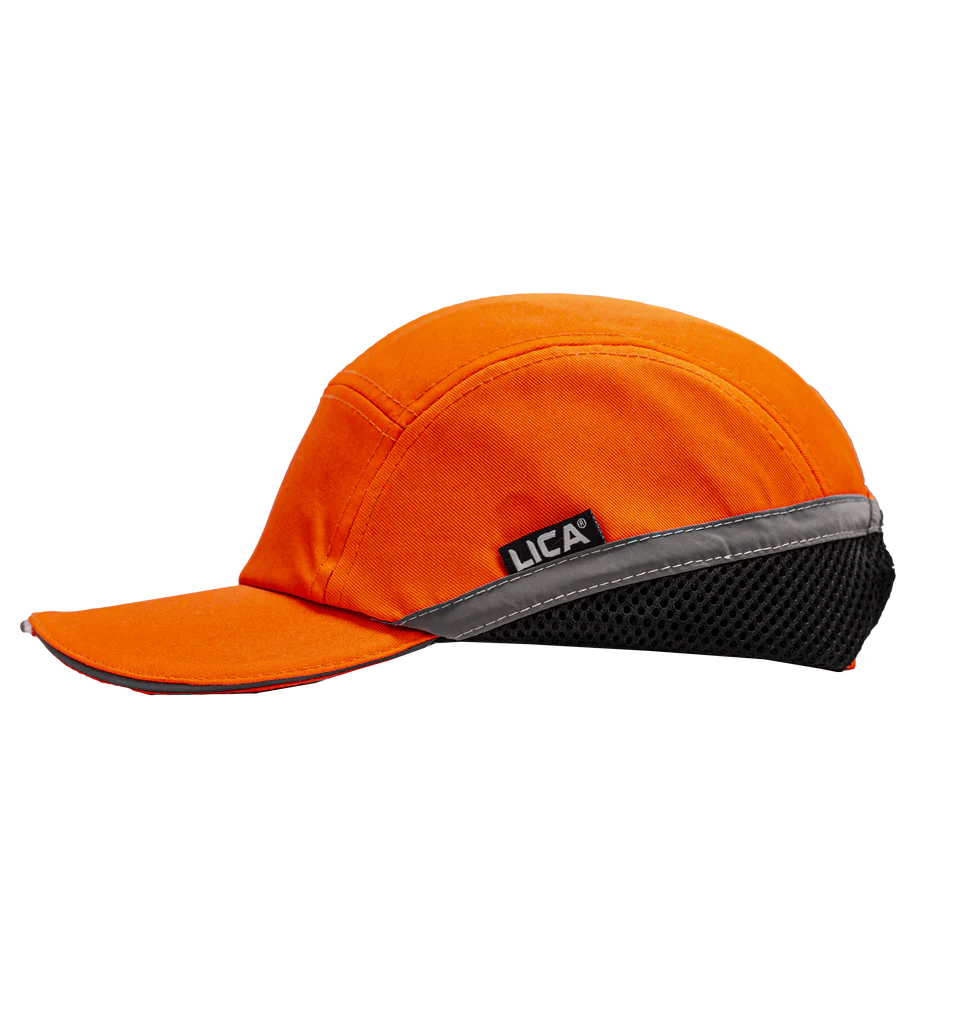 Gorra Semi seguridad antigolpes con luz LED integrada