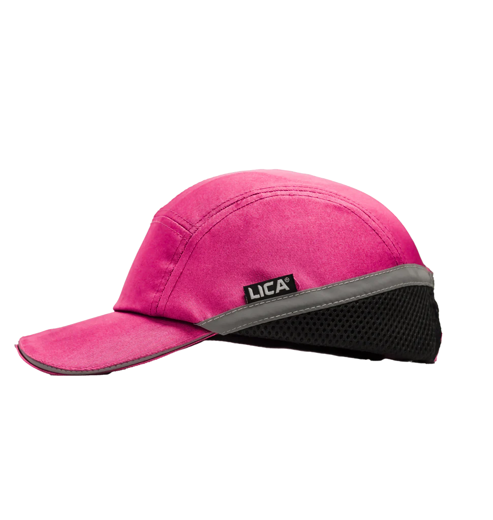 Gorra Semi seguridad antigolpes con luz LED integrada