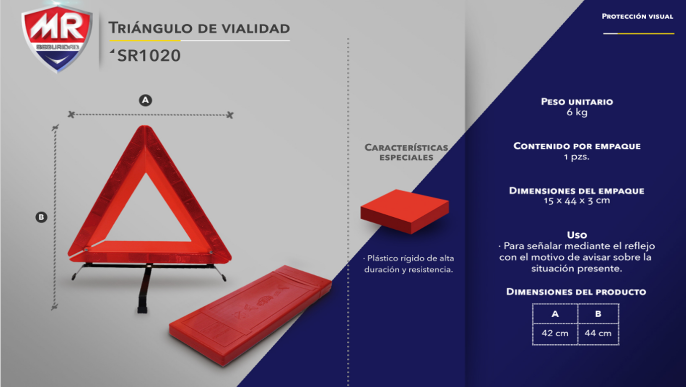 Triángulo de Vialidad  44 CM