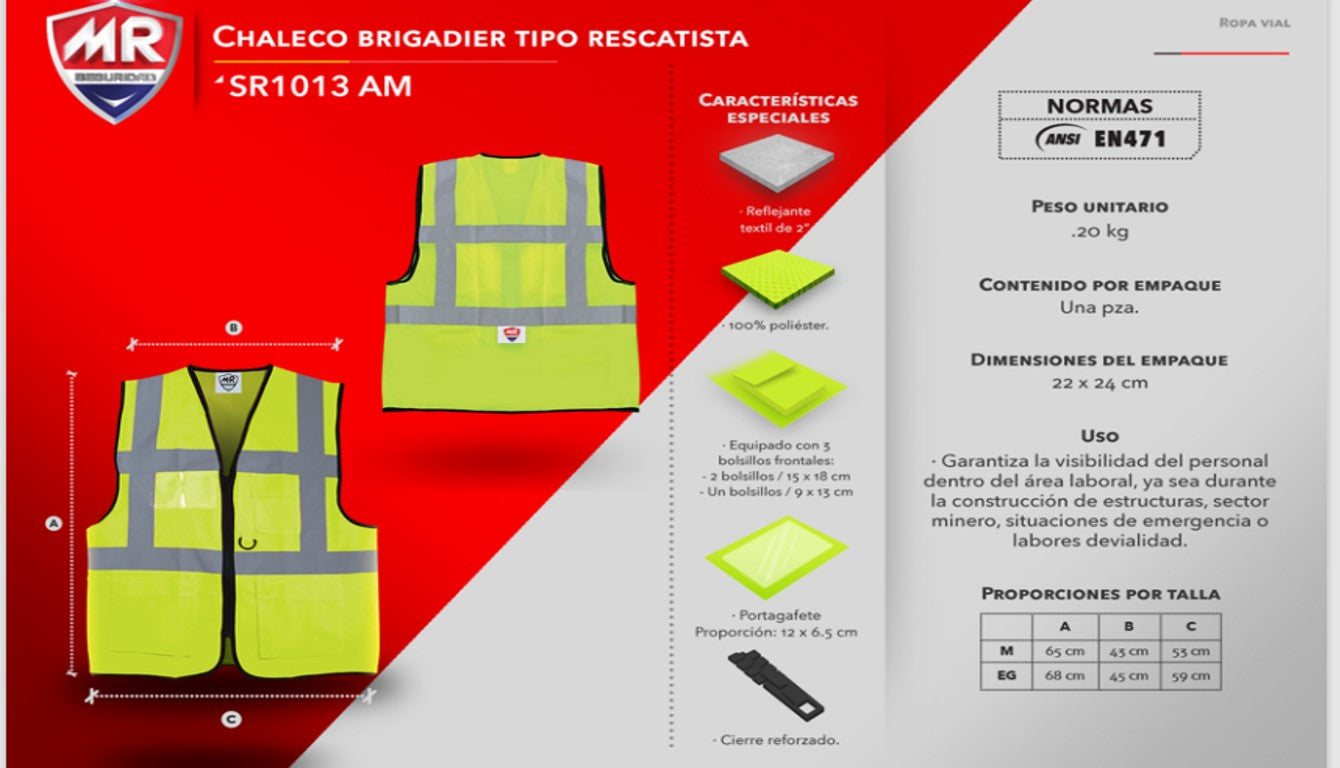 Chaleco Rescatista SR1013