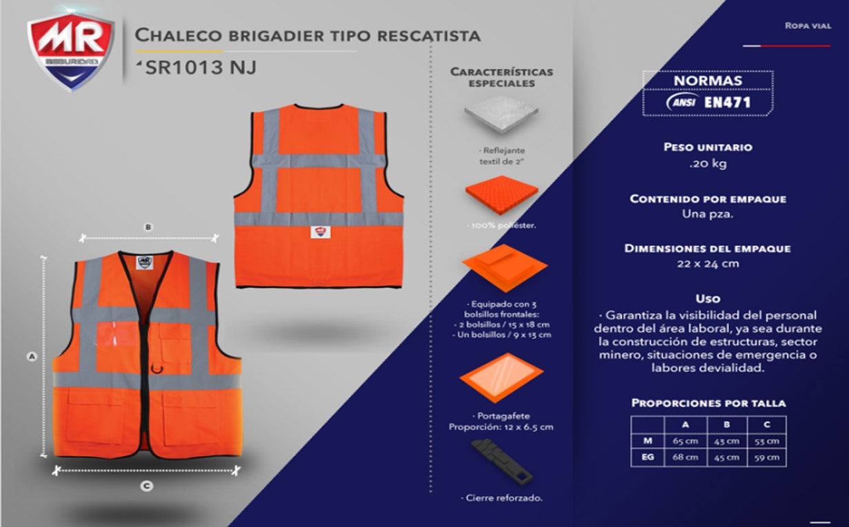 Chaleco Rescatista SR1013