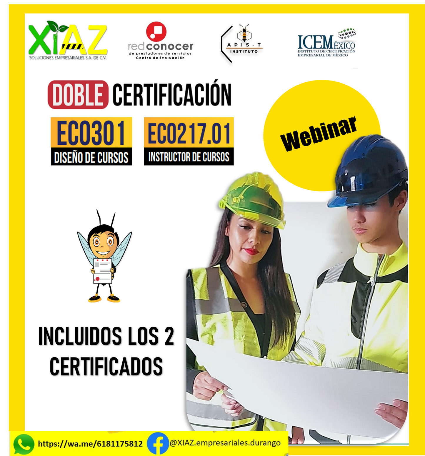 COTIZA DOBLE CERTIFICACION ECO301 Y ECO217