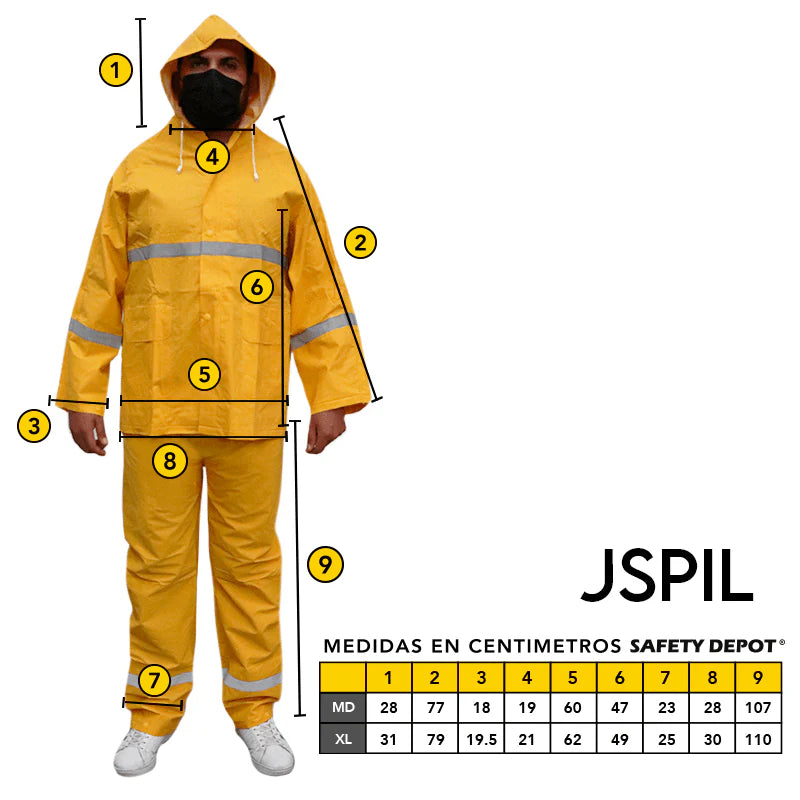 Impermeable reflejante Mod. JSPIL