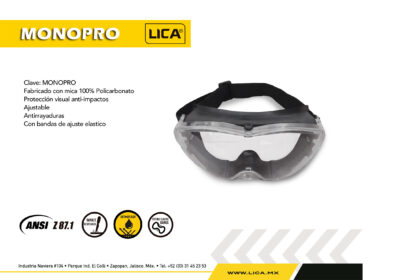 Lente Tipo Goggle Anti Impacto