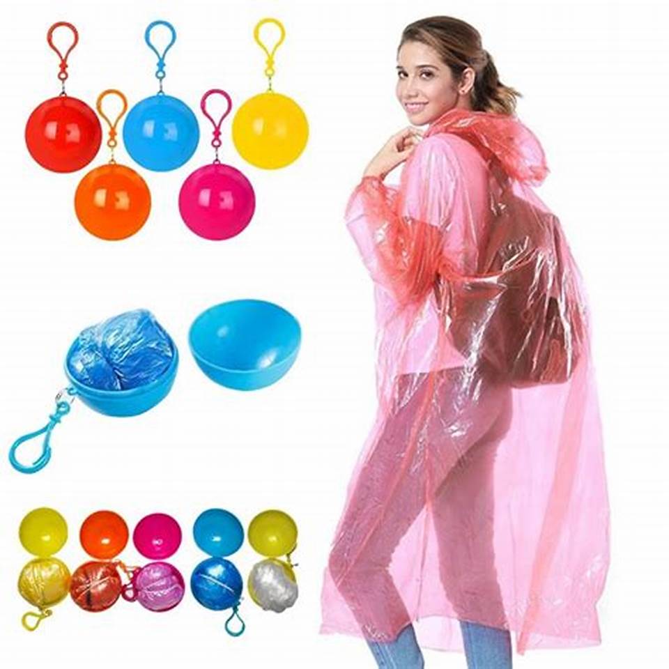 Impermeable De Bolsillo Portatil De Llavero Emergencias