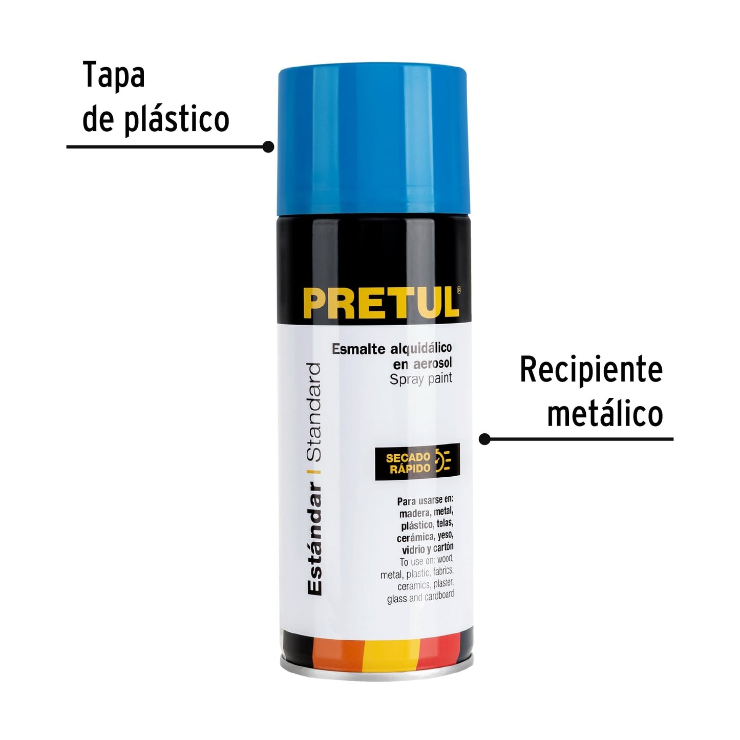 Pintura en aerosol bote esbelto,400ml,Pretul