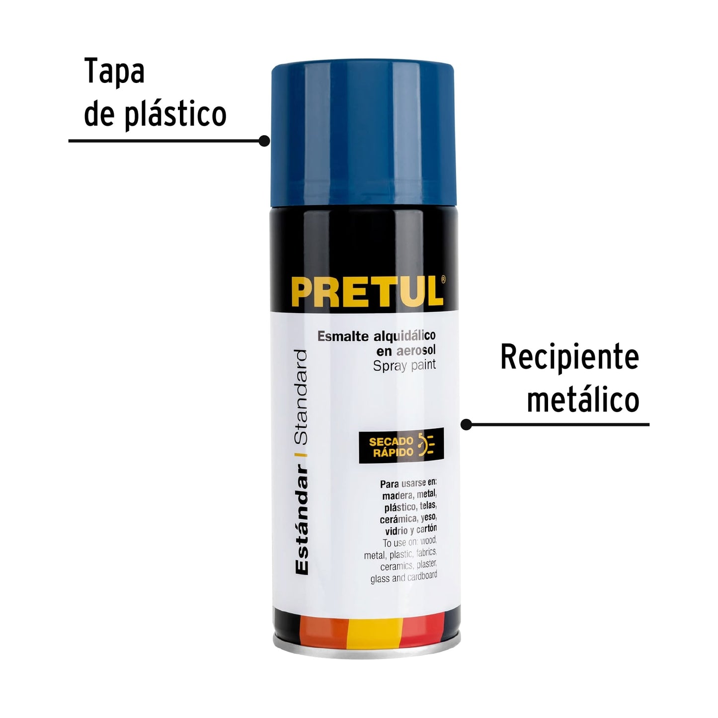 Pintura en aerosol bote esbelto,400ml,Pretul