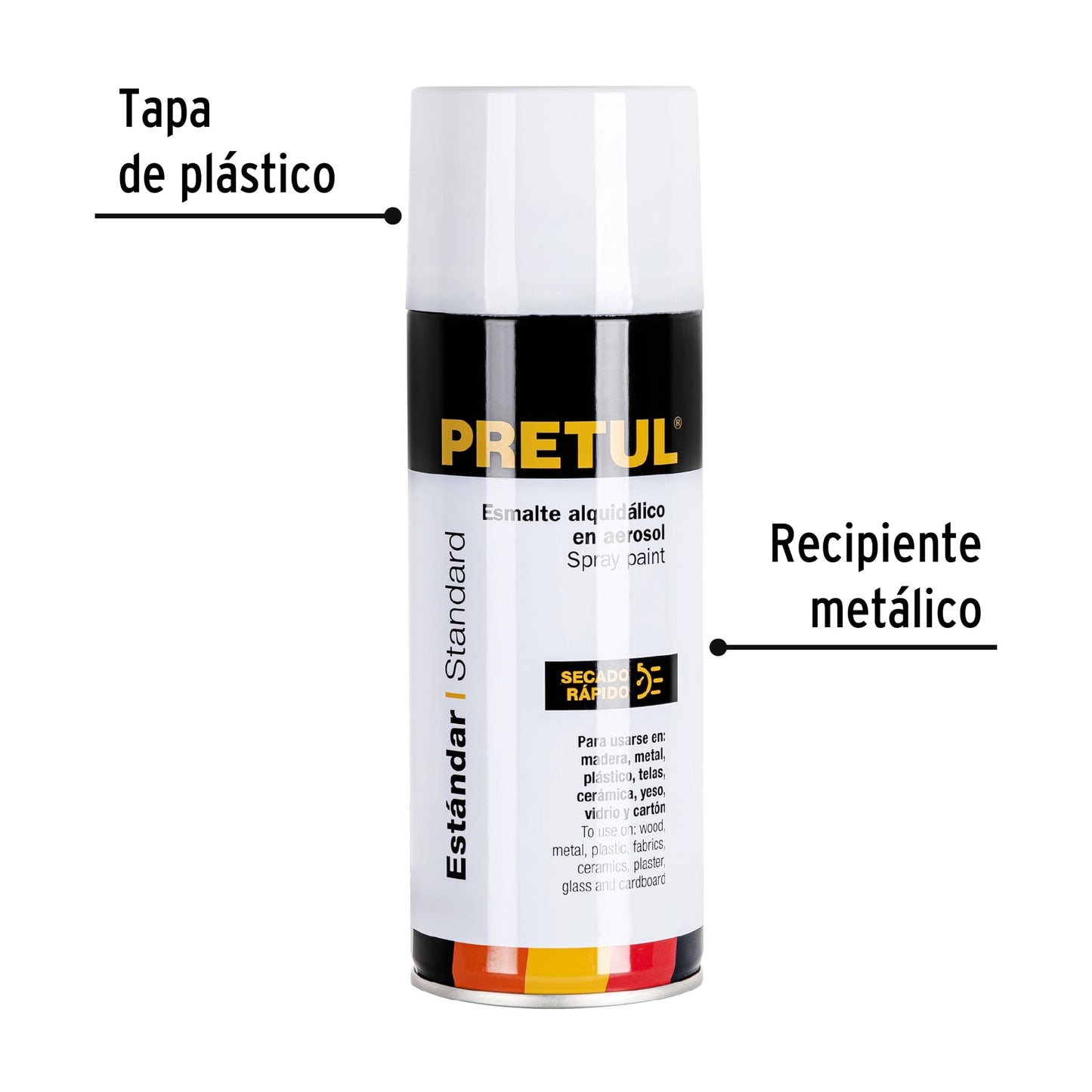 Pintura en aerosol bote esbelto,400ml,Pretul