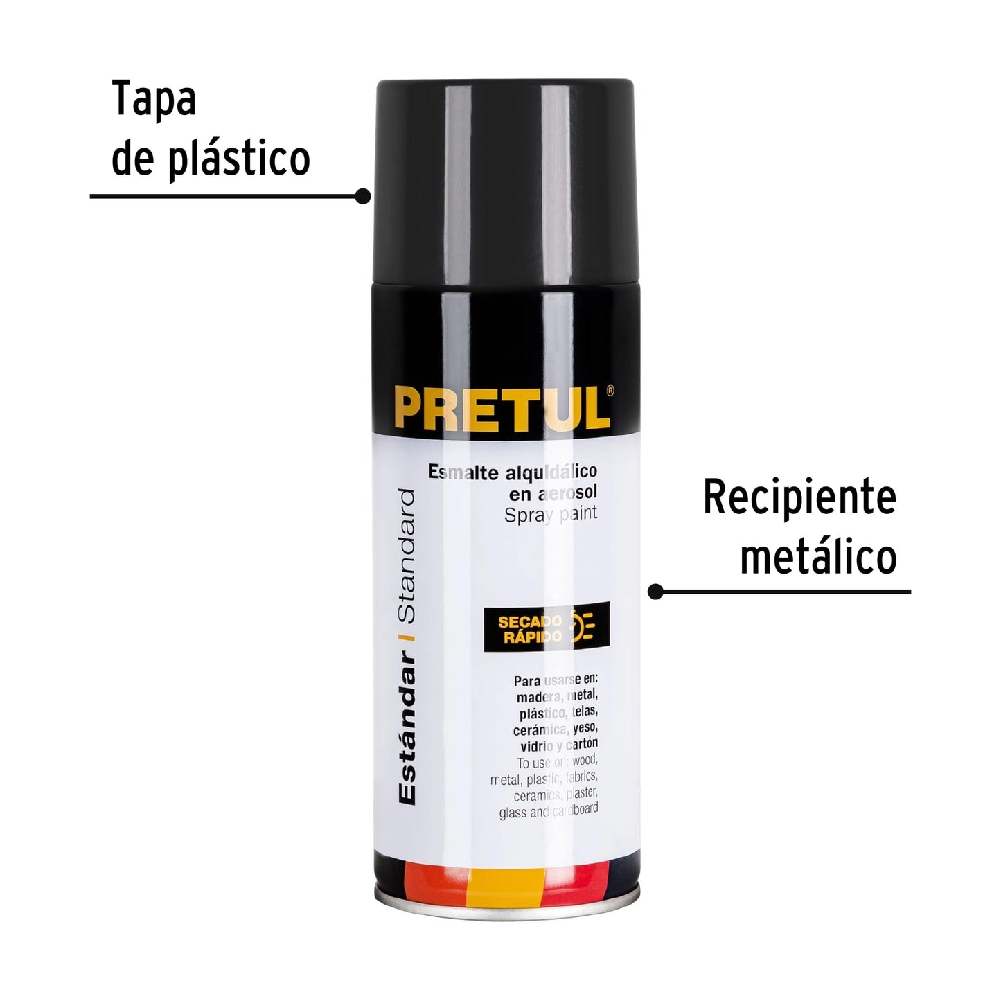 Pintura en aerosol bote esbelto,400ml,Pretul