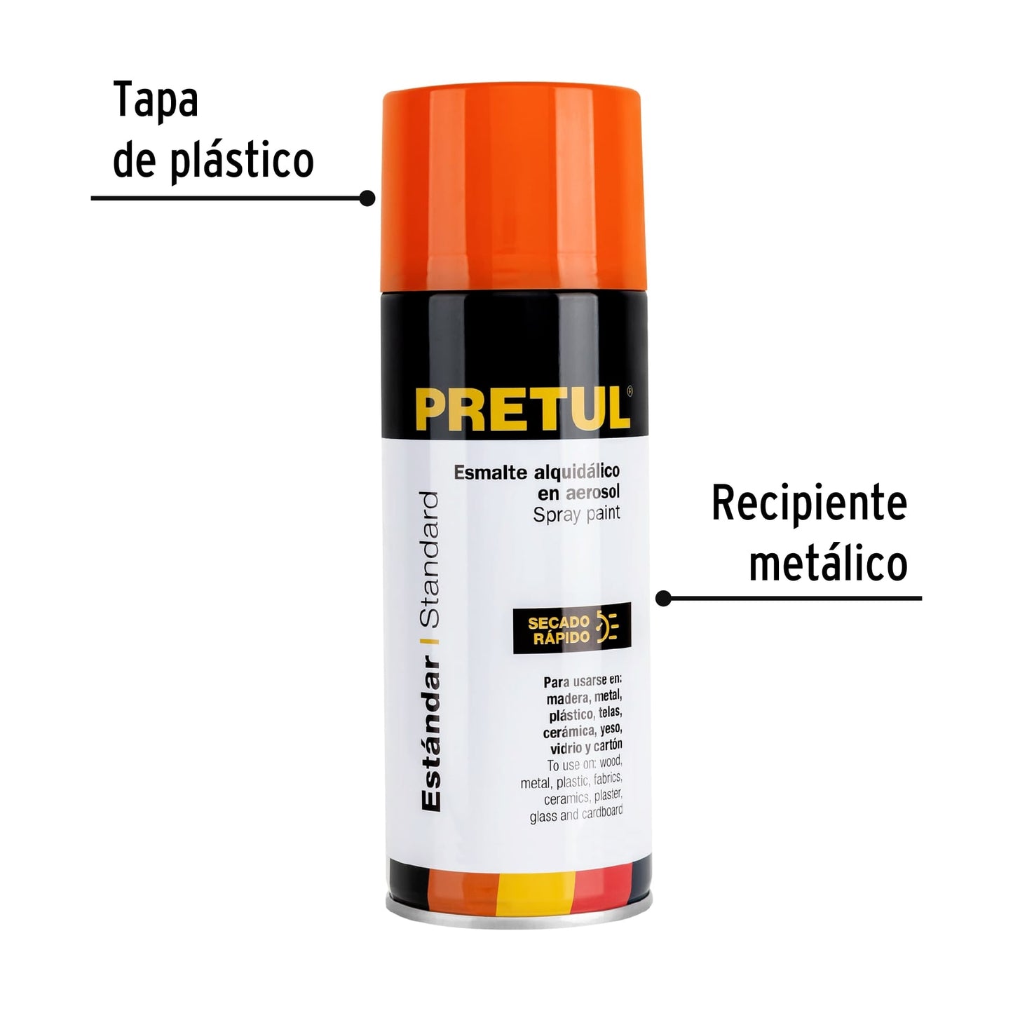 Pintura en aerosol bote esbelto,400ml,Pretul