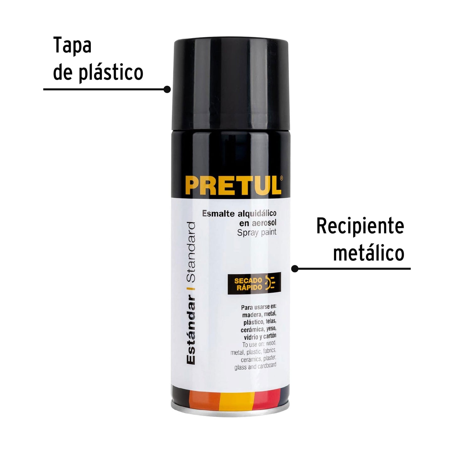 Pintura en aerosol bote esbelto,400ml,Pretul