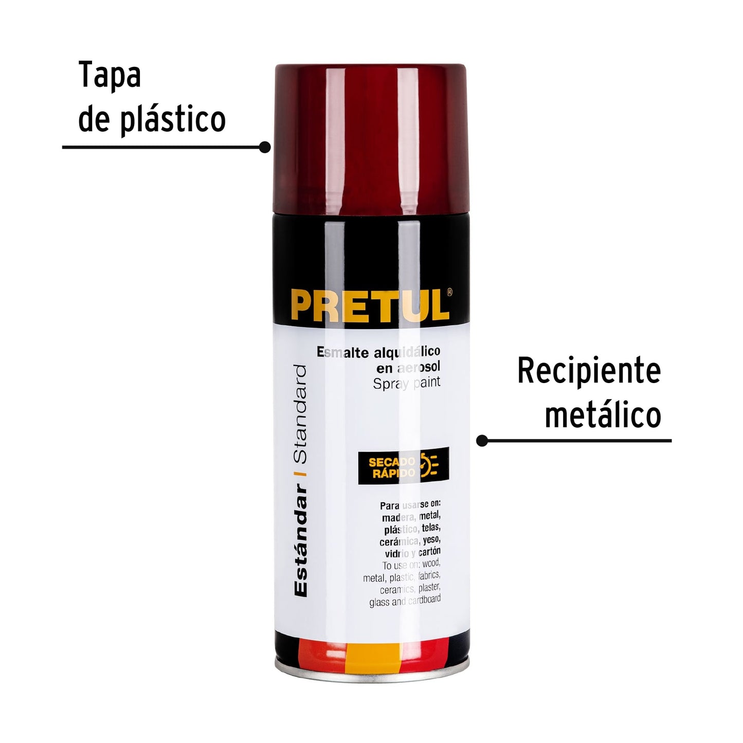 Pintura en aerosol bote esbelto,400ml,Pretul