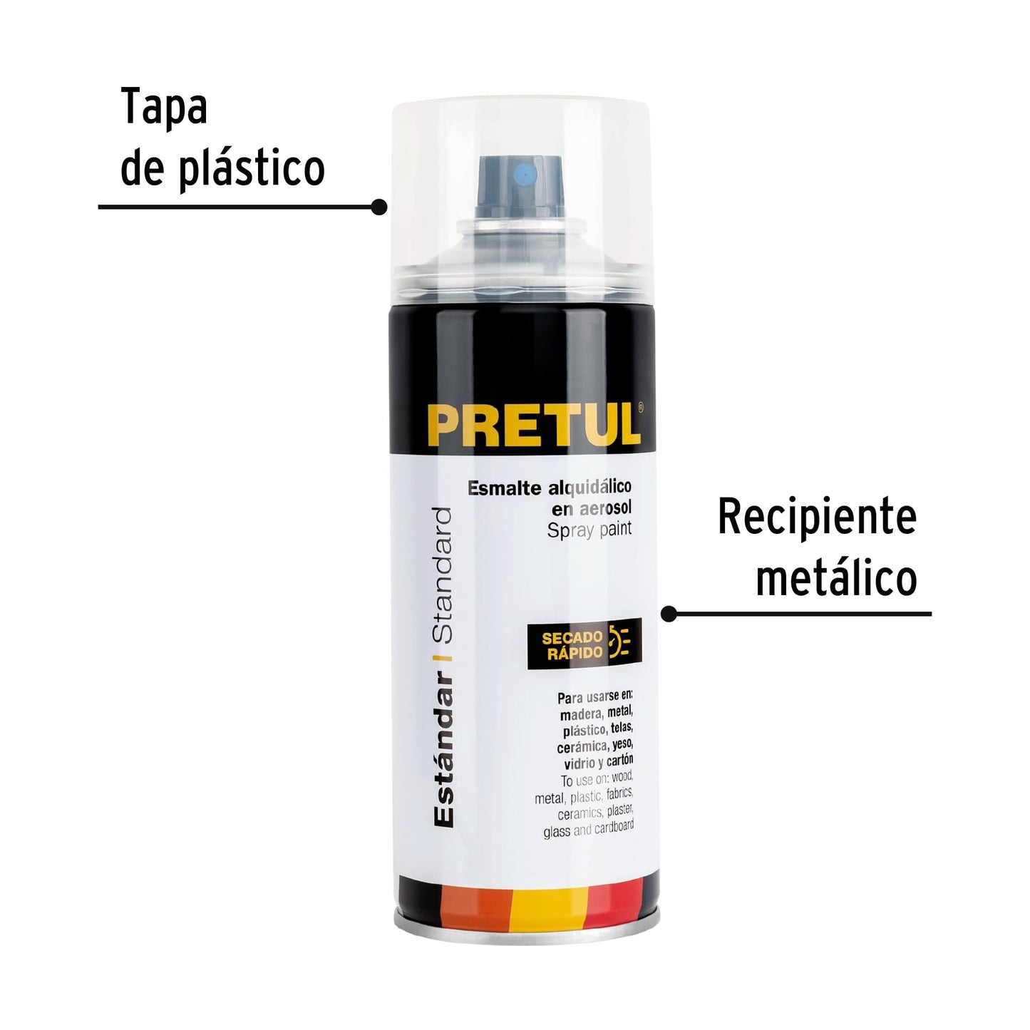 Pintura en aerosol bote esbelto,400ml,Pretul