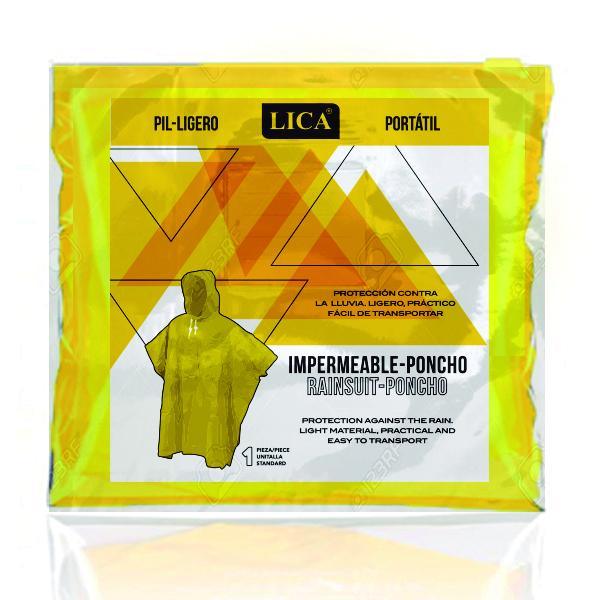 Impermeable Tipo Poncho Mod. PIL LIGERO Marca LICA