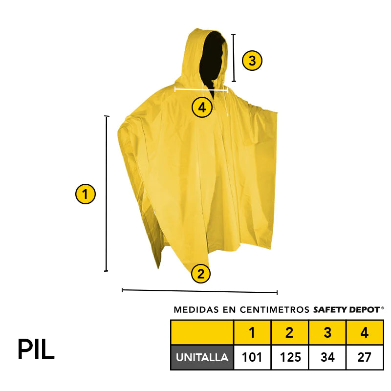 Impermeable Tipo Poncho Mod. PIL Marca LICA