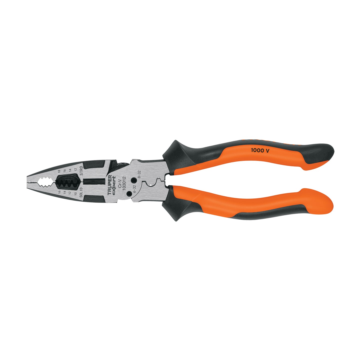 Pinza multiuso 8" electricista, comfort grip, Truper Expert