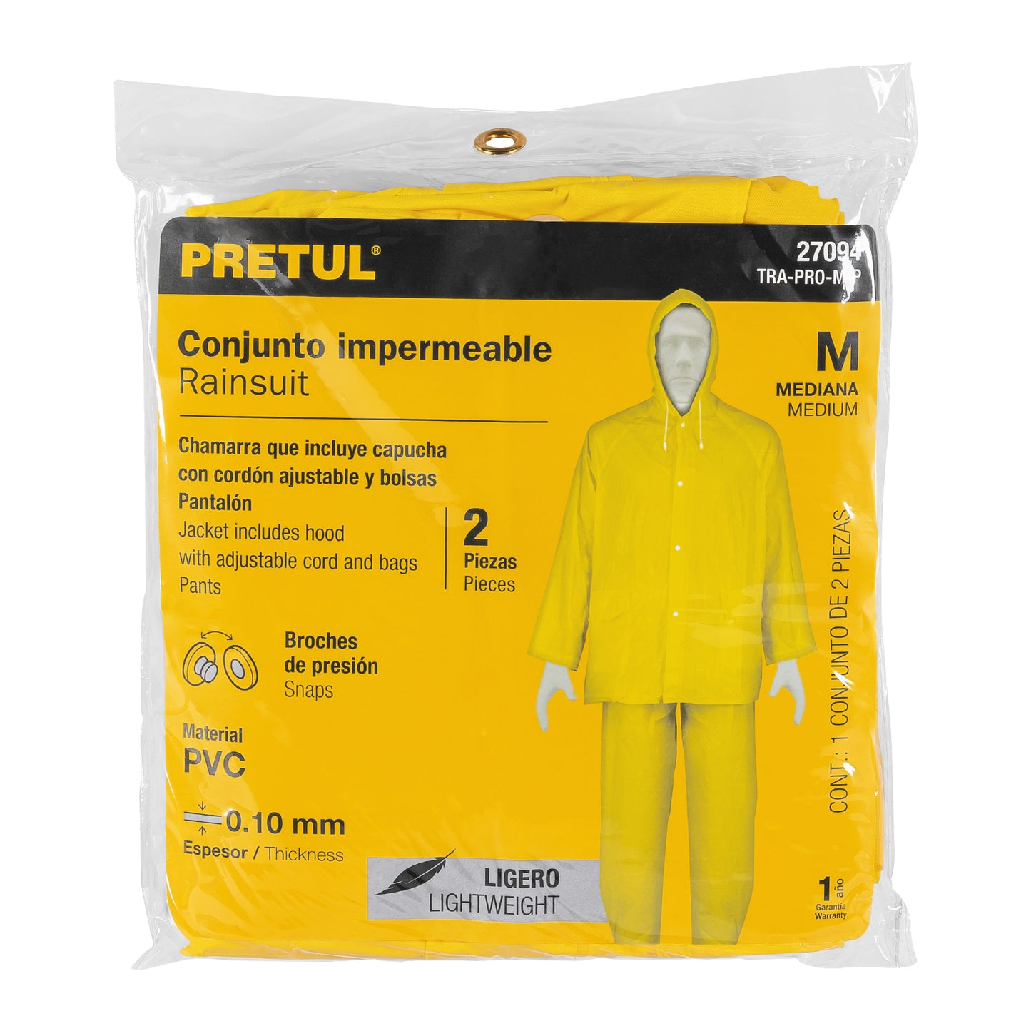 2709 Conjunto impermeable ligero de PVC, Pretul S/R