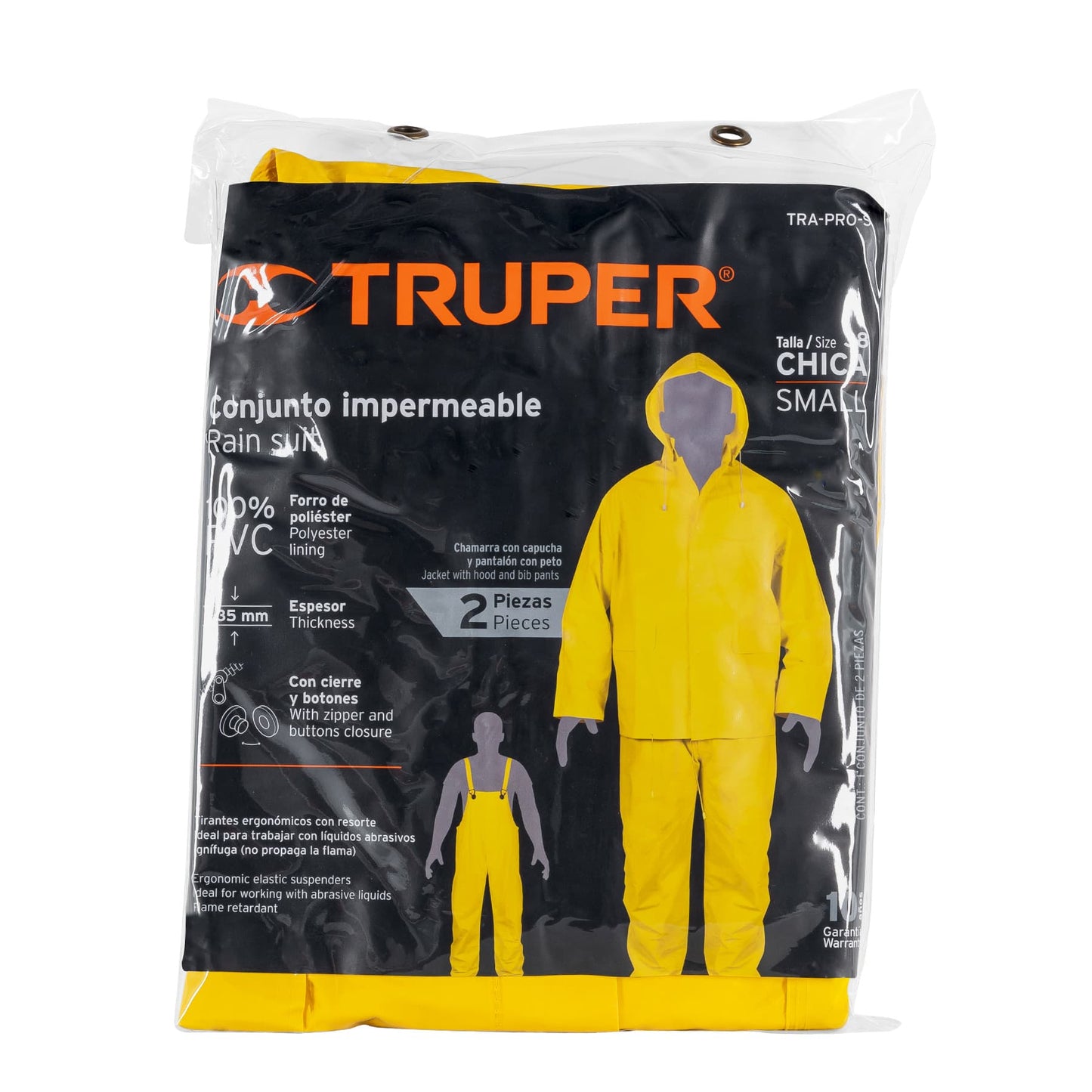 1441   conjunto impermeable doble capa,Truper